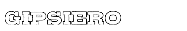 Gipsiero font preview